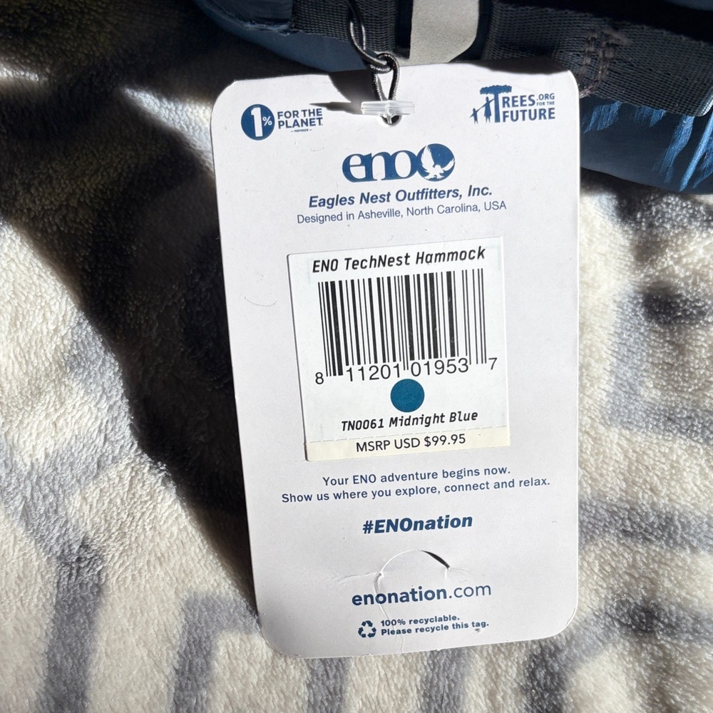 ENO TechNest Hammock - Blue - Picture 2 of 3